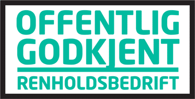 Logoen til Offentlig Godkjent Renholdsbedrift - Midt-Norsk Vask AS - Fasadevask